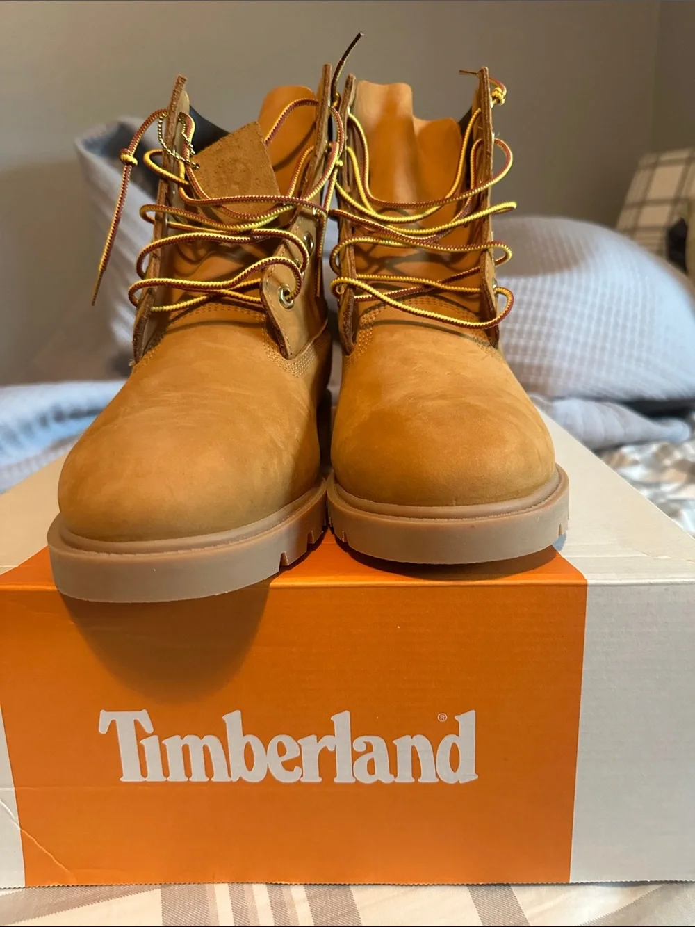 Timberland Men's Wheat/Black Nubuck Lace-Up Boots
